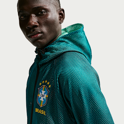 Brazil Men's Nike Dri-FIT Football Anthem Jacket. Nike SG